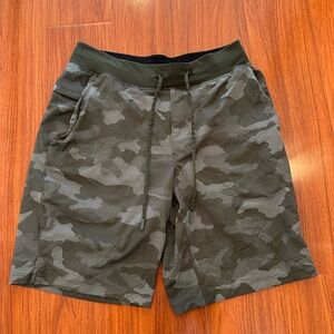 lululemon athletica Green Camouflage Athletic Shorts